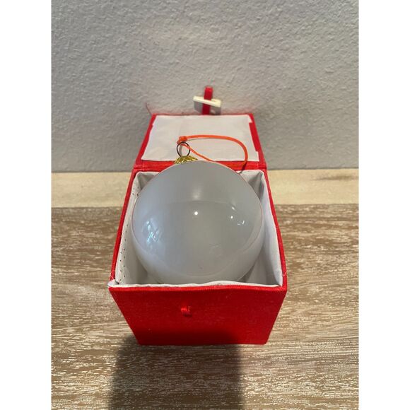 Sally Huss May Every Child Be Joyous Glass Ball Ornament in Gift Box - Picture 3 of 4